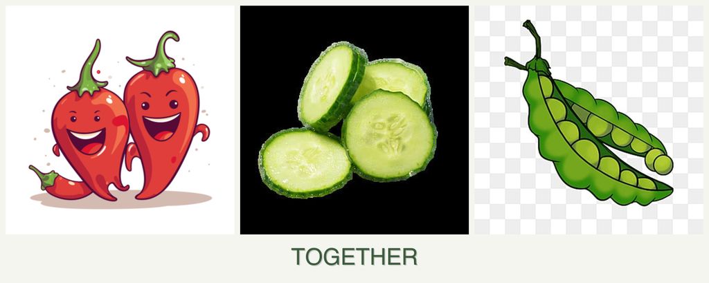 Can you plant peppers, cucumbers and peas together?