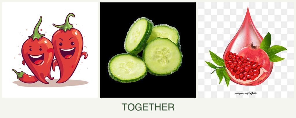 Can you plant peppers, cucumbers and pomegranates together?