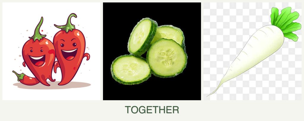 Can you plant peppers, cucumbers and radishes together?