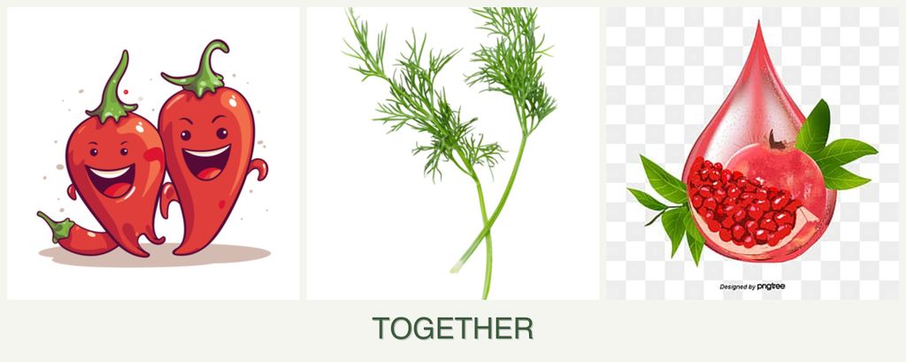 Can you plant peppers, dill and pomegranates together?
