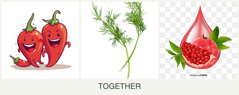 Can you plant peppers, dill and pomegranates together?