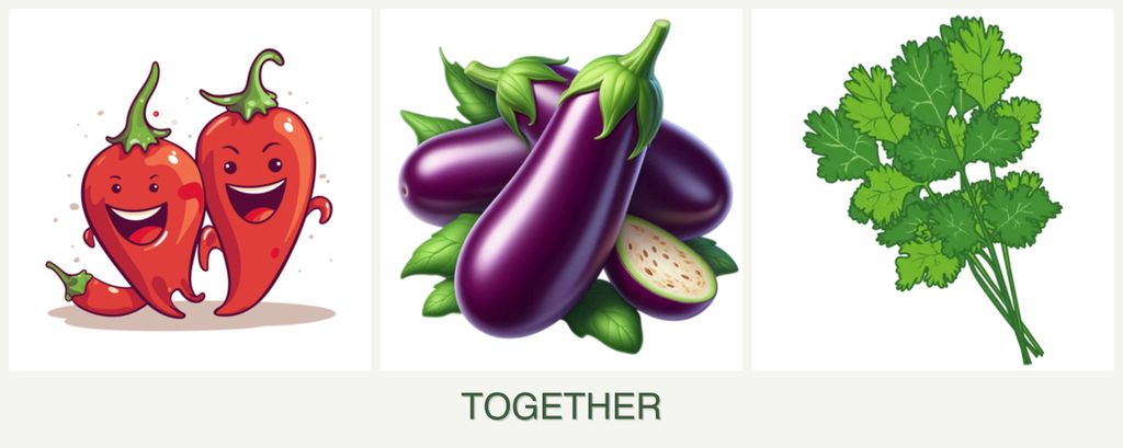 Can you plant peppers, eggplant and cilantro together?