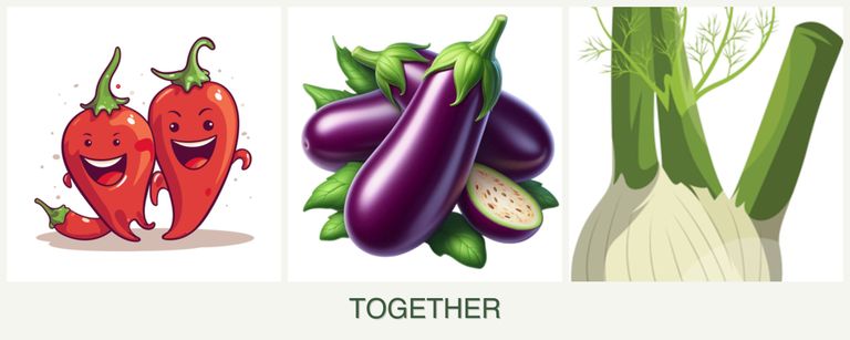Can you plant peppers, eggplant and fennel together?