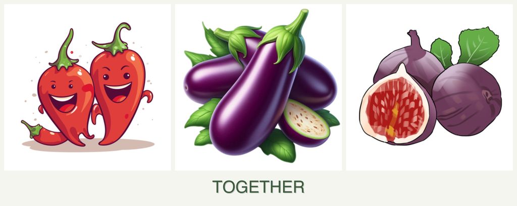 Can you plant peppers, eggplant and figs together?