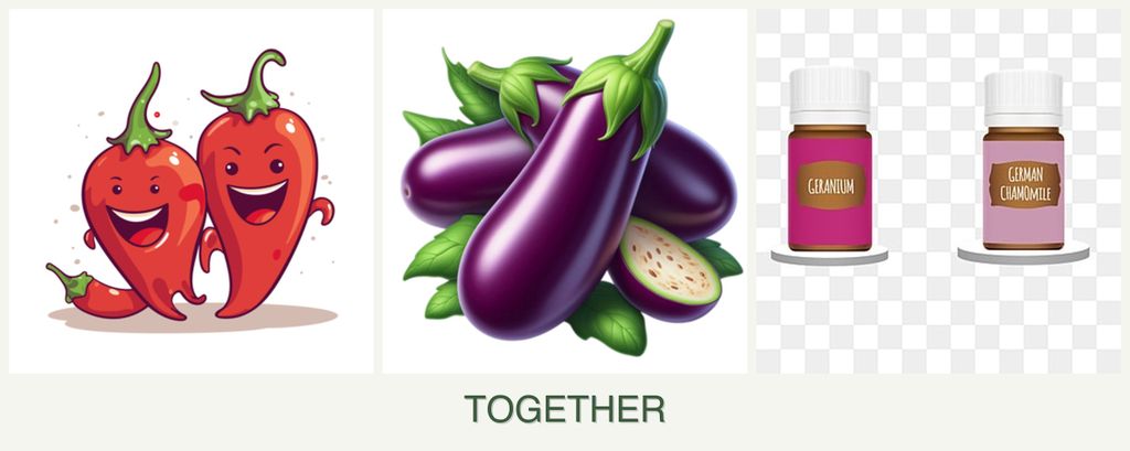 Can you plant peppers, eggplant and geraniums together?