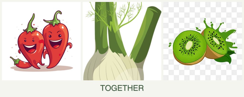 Can you plant peppers, fennel and kiwi together?