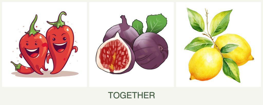 Can you plant peppers, figs and lemons together?