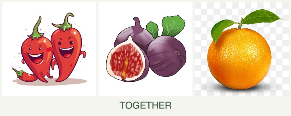 Can you plant peppers, figs and oranges together?