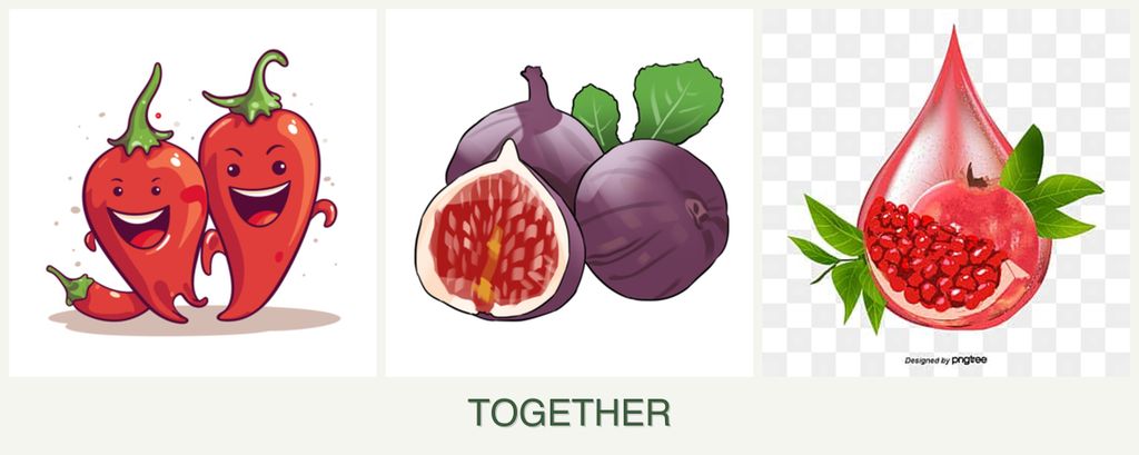 Can you plant peppers, figs and pomegranates together?