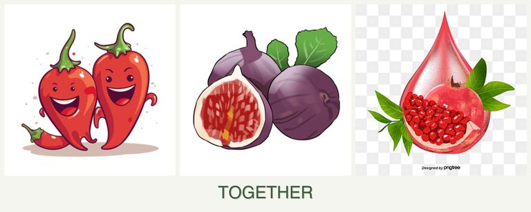 Can you plant peppers, figs and pomegranates together?