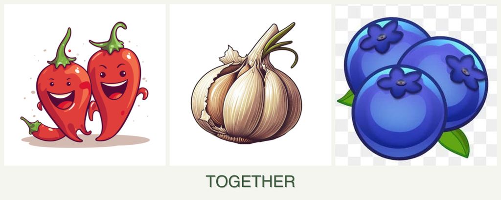 Can you plant peppers, garlic and blueberries together?