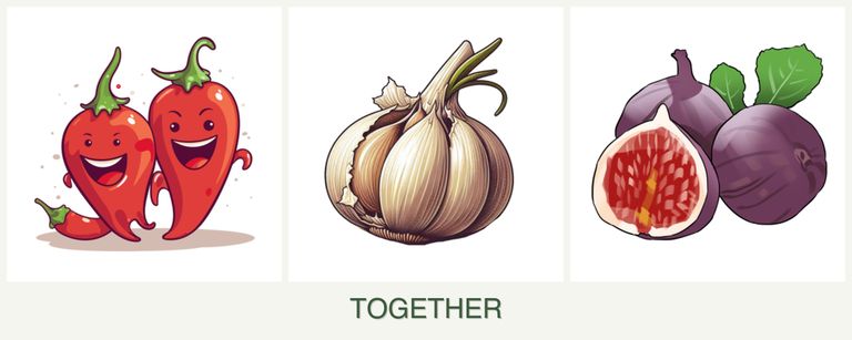 Can you plant peppers, garlic and figs together?