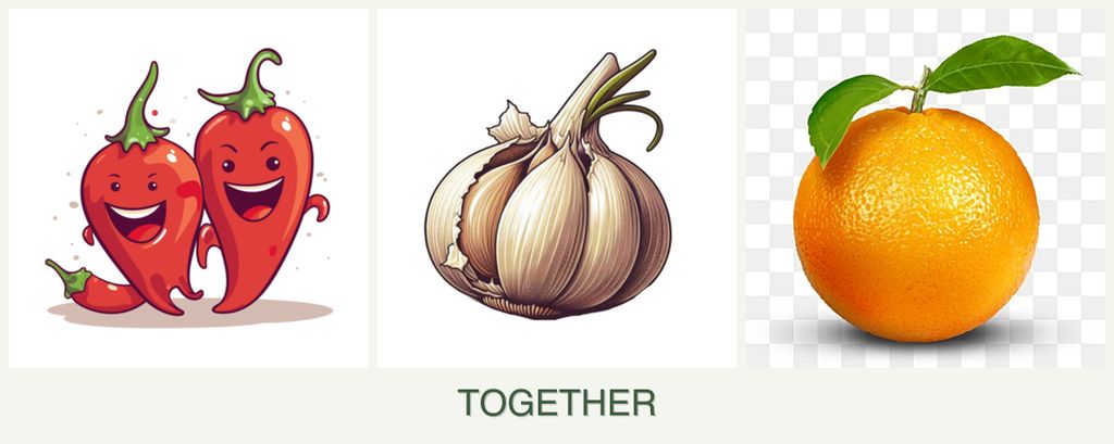 Can you plant peppers, garlic and oranges together?