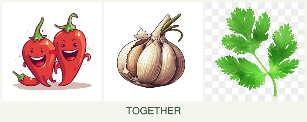 Can you plant peppers, garlic and parsley together?