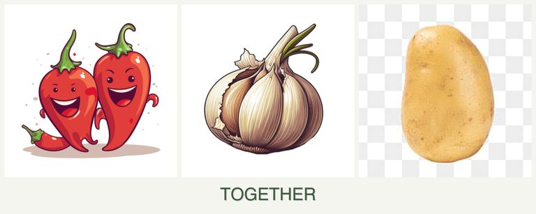 Can you plant peppers, garlic and potatoes together?