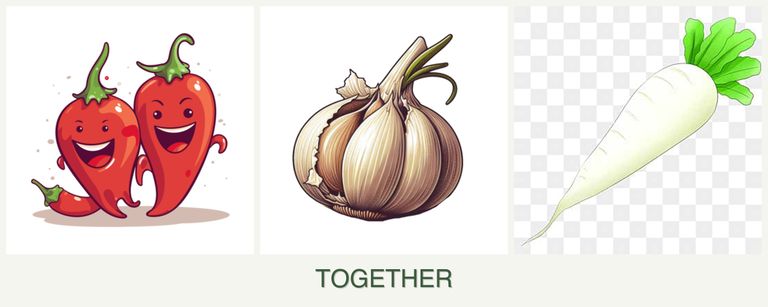 Can you plant peppers, garlic and radishes together?
