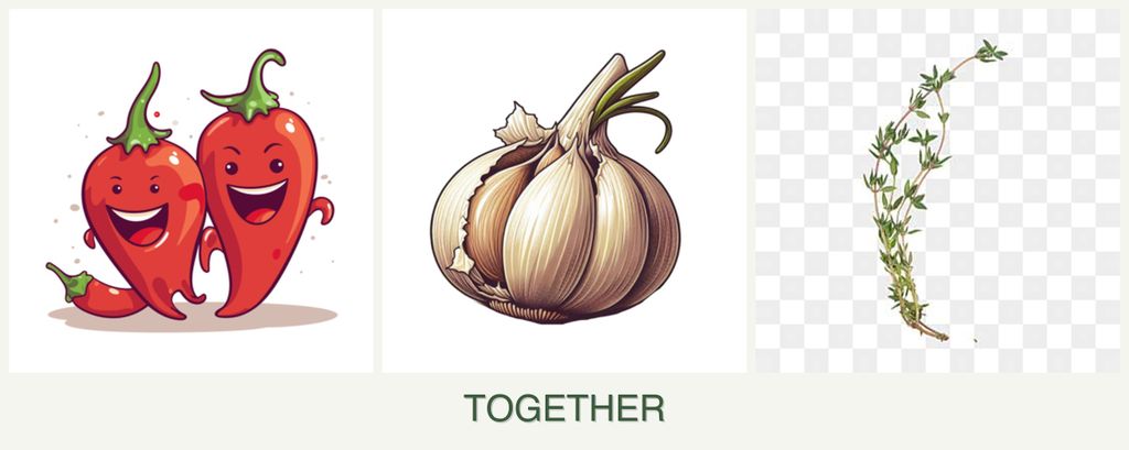 Can you plant peppers, garlic and thyme together?