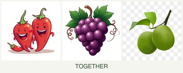 Can you plant peppers, grapes and plums together?