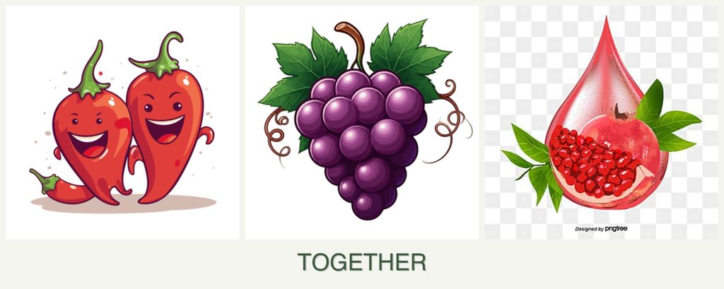 Can you plant peppers, grapes and pomegranates together?