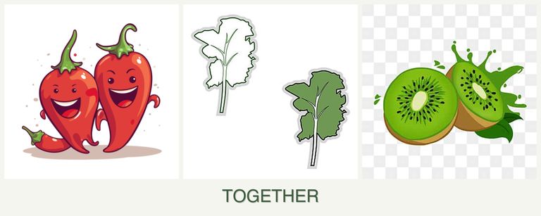 Can you plant peppers, kale and kiwi together?