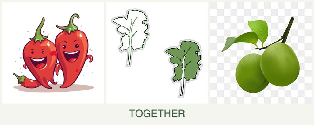Can you plant peppers, kale and plums together?
