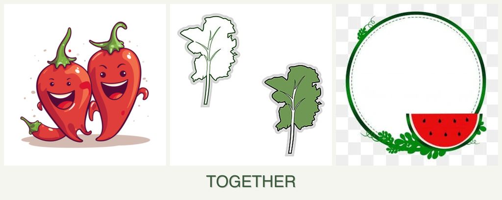 Can you plant peppers, kale and watermelons together?