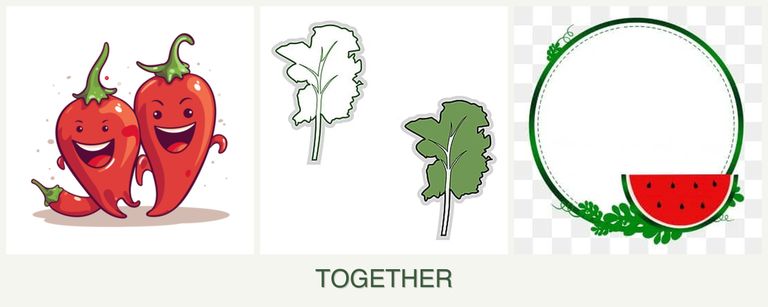 Can you plant peppers, kale and watermelons together?