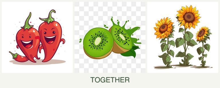 Can you plant peppers, kiwi and sunflowers together?