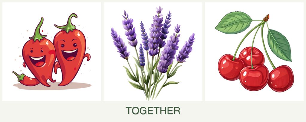 Can you plant peppers, lavender and cherries together?