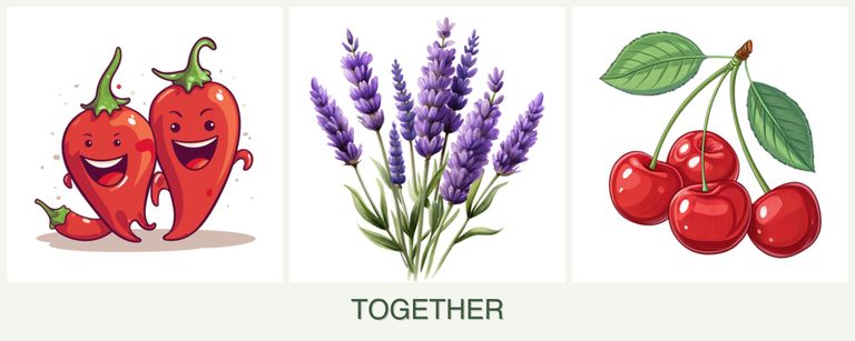 Can you plant peppers, lavender and cherries together?