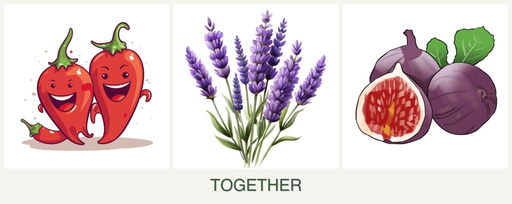 Can you plant peppers, lavender and figs together?