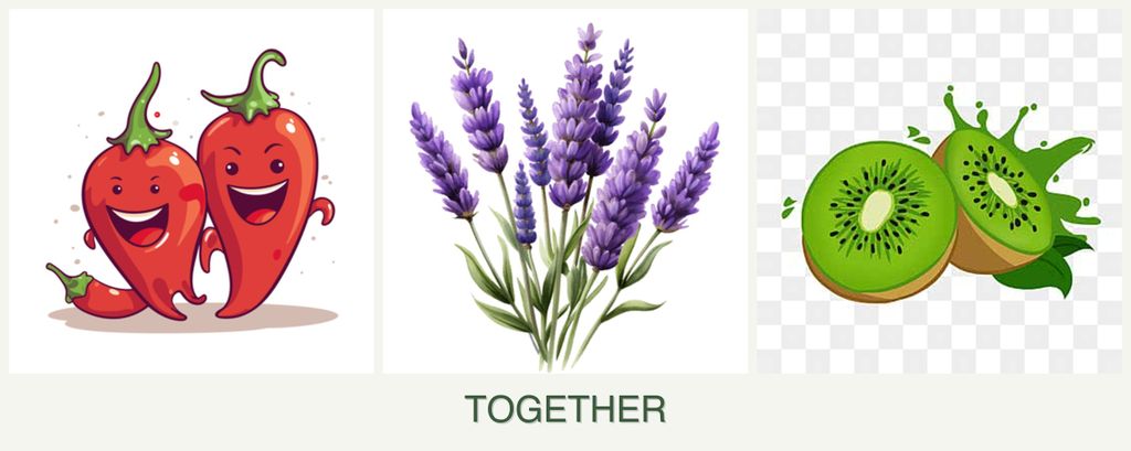 Can you plant peppers, lavender and kiwi together?
