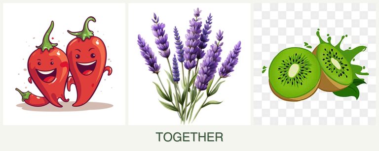 Can you plant peppers, lavender and kiwi together?