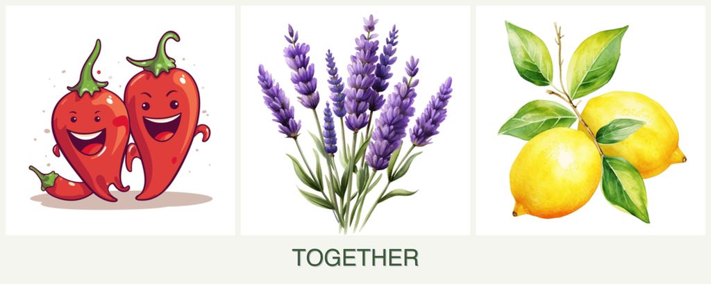 Can you plant peppers, lavender and lemons together?