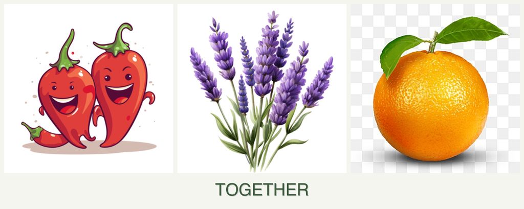 Can you plant peppers, lavender and oranges together?