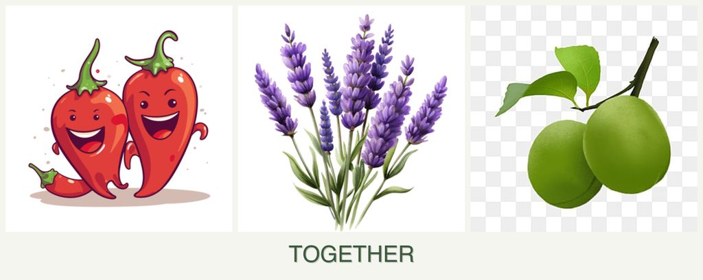 Can you plant peppers, lavender and plums together?