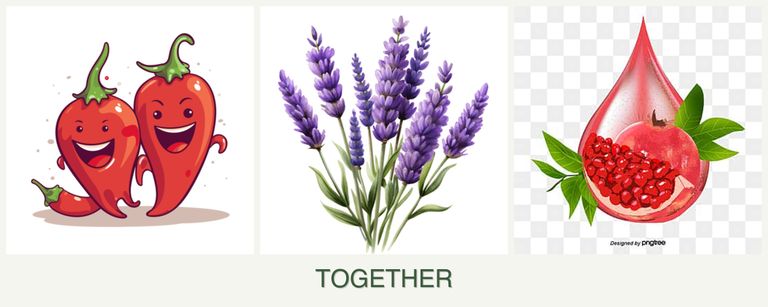 Can you plant peppers, lavender and pomegranates together?