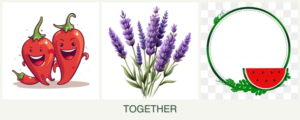 Can you plant peppers, lavender and watermelons together?