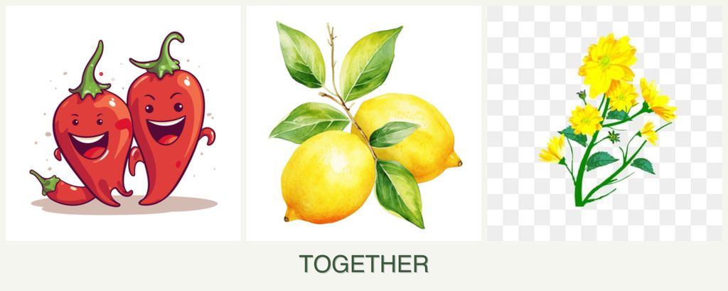 Can you plant peppers, lemons and calendula together?