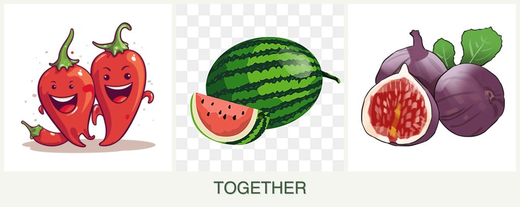 Can you plant peppers, melons and figs together?