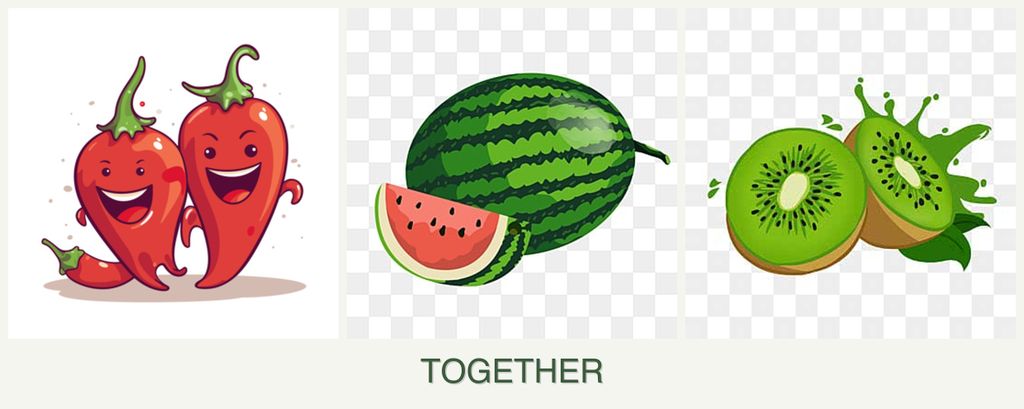 Can you plant peppers, melons and kiwi together?