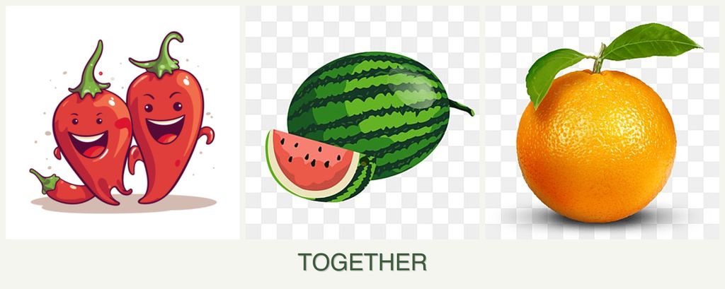 Can you plant peppers, melons and oranges together?