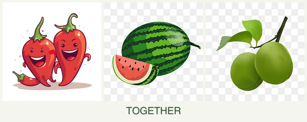 Can you plant peppers, melons and plums together?