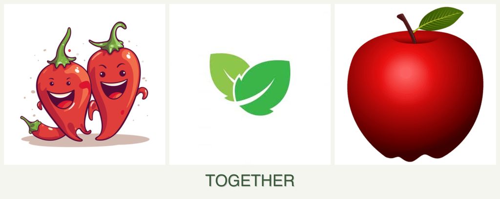 Can you plant peppers, mint and apples together?