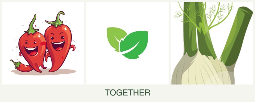 Can you plant peppers, mint and fennel together?