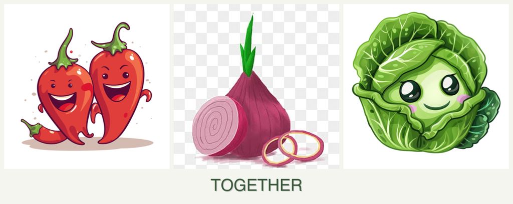 Can you plant peppers, onions and cabbage together?