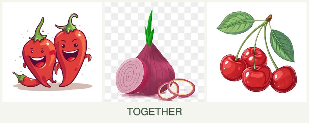 Can you plant peppers, onions and cherries together?