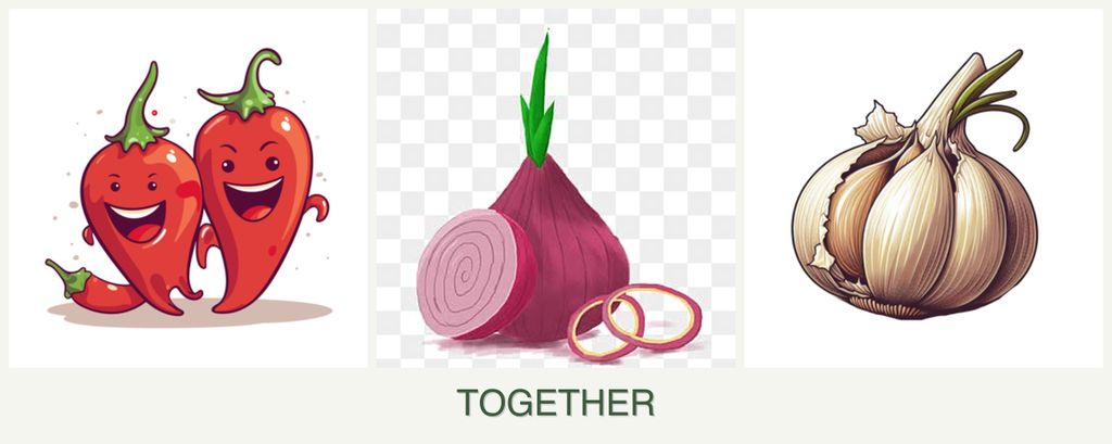 Can you plant peppers, onions and garlic together?