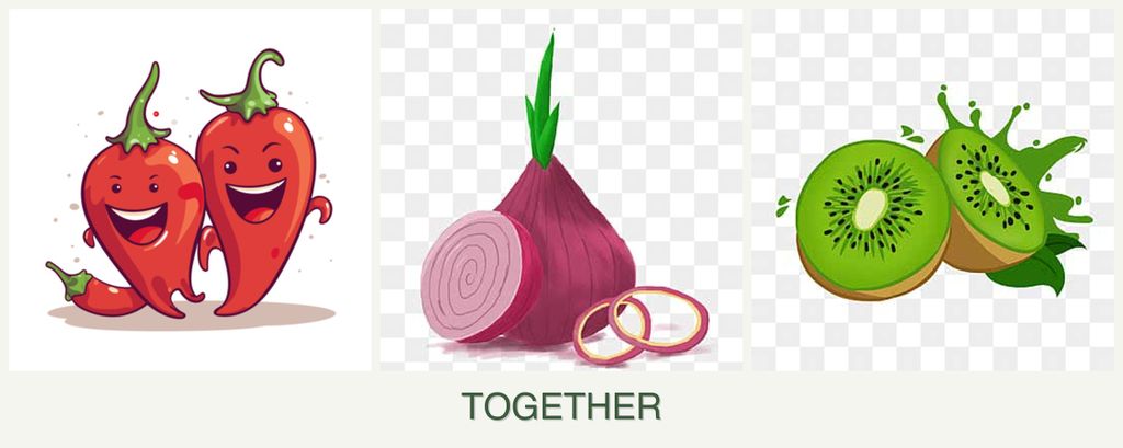 Can you plant peppers, onions and kiwi together?