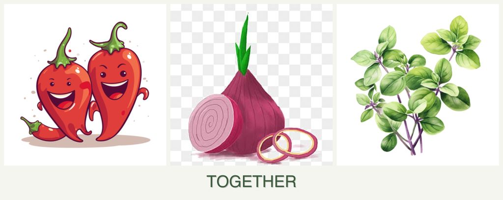 Can you plant peppers, onions and oregano together?